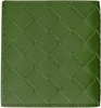 Green Slim Bifold Wallet