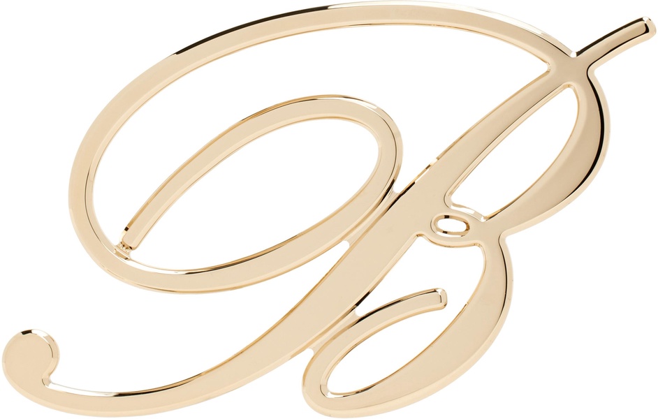 Gold 'B' Single Earring