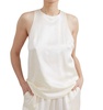 silk tank top in ivory