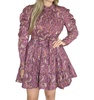elizabeth dress in purple paisley