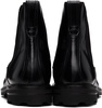 Black Oiled Calf Leather Chelsea Boots