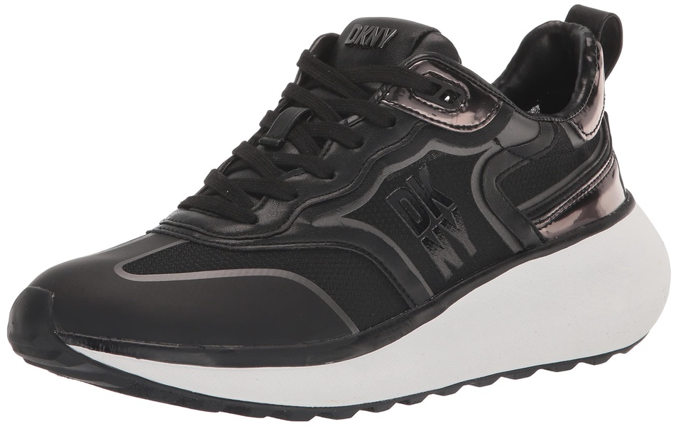 DKNY Women's Aki - Lace Up Everyday Sneaker