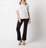 the elsie shirt in ivory silk shantung