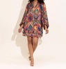 liza dress in royal ikat