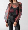 moody sheer blouse in moody rose