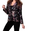 paisley blazer in black multi