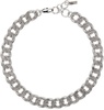 Silver Monogram Chain Link Necklace