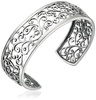Amazon Essentials Sterling Silver Filigree Open Cuff Bracelet (previously Amazon Collection)