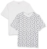 Amazon Essentials T-Shirts for Men, 100% Cotton and Cotton-Poly Blend, Regular-Fit, Short-Sleeve Crewneck, 2-Pack