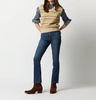 noemi vest in beige/brown/yellow