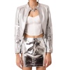 cindy racer jacket in silver