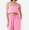delphi bodice crop top in rose