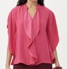 flutter sleeve top in pink