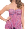 d-cup bandeau fly away tankini top in rio