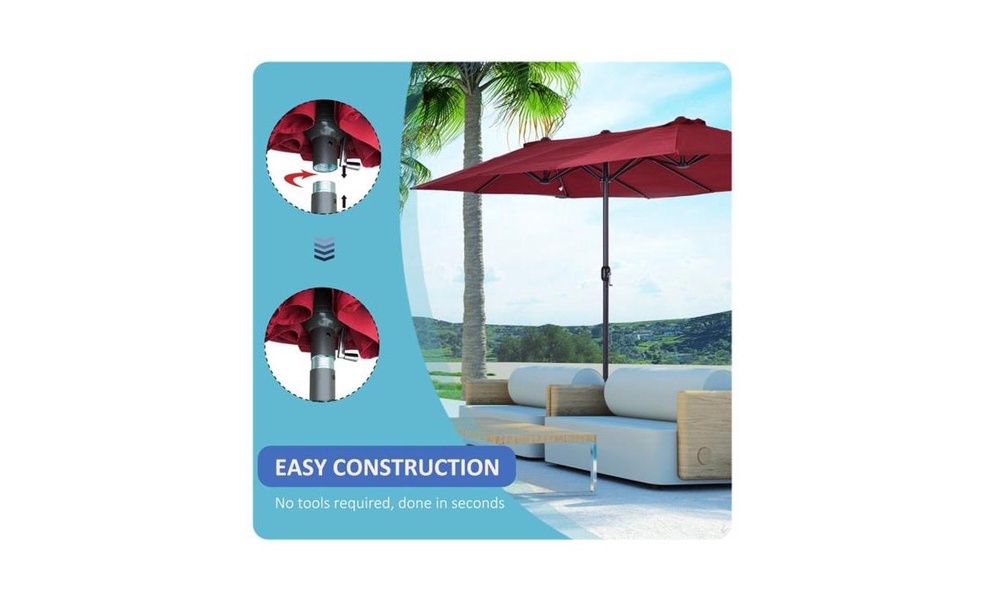 Outdoor Beach Umbrella – Lightweight and UV-Protected Shade for Beach, Patio, or Outdoor Fun