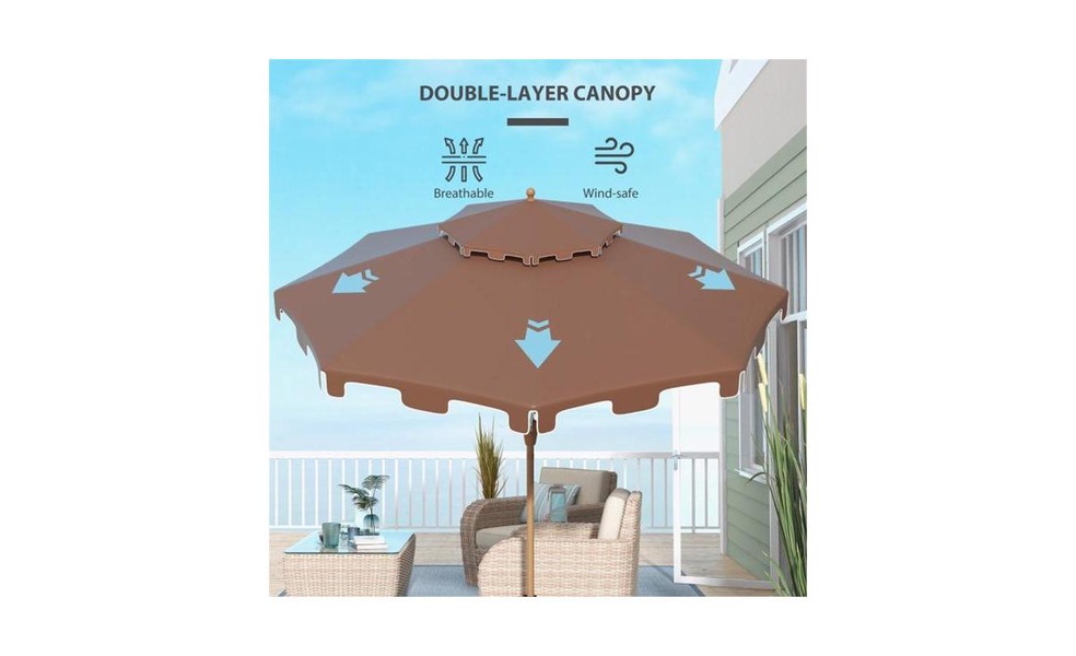 Outdoor Beach Umbrella – Portable and UV-Protected Shade for Beach, Patio, or Outdoor Activities