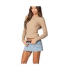 Womens Nicky Ribbed Long Sleeve T Shirt