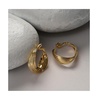 Women's Gold  Twisted Hoop Earrings