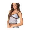 Womens Dee Pointelle Sheer Lace Tank Top