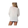 Womens Oversized Semi Sheer Long Sleeve T Shirt