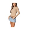 Womens Nicky Ribbed Long Sleeve T Shirt