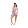 Women's Karma Sweetheart Bandeau Swimdress One Piece Longer Skirt Soft Cups Tummy Control Adjustable Removeable Straps
