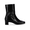 Chantal Black Leather Ankle Boots
