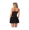 Womens Strappy Sheer Lace Bodysuit