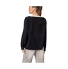 Women's Contrast V Neck Knit Sweater