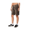 Women's Leopard low rise denim bermuda shorts