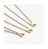Gold Initial Necklace - Letter Necklace