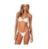 Women's Eyelet Cupped Bikini Top