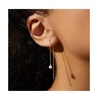 Pearl Threader Earrings - Abrielle