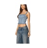 Womens Juliet Ruched Lace Up Corset