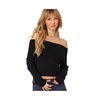 Womens Tamara Fold Over Knit Top
