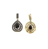 Embellished Lined Teardrop Earrings