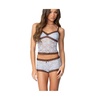 Womens Dee Pointelle Sheer Lace Tank Top