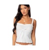 Womens Sylvia Pointelle Tank Top