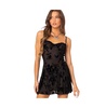 Women's Marnie velvet embroidered mini dress