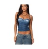 Womens Eleanor Bra Detail Sheer Lace Top