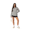 Womens Stripey Oversized Bell Sleeve Top