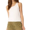 cooper sweater rib tank top in white
