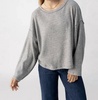change of scenery knit top in heather ash
