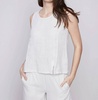linen shell top in natural