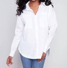 classic button down shirt in white