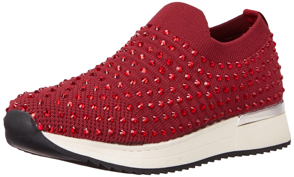 Kenneth Cole Reaction Women's Women's Cameron Jewel Jogger Sneaker, Brick, 5.5