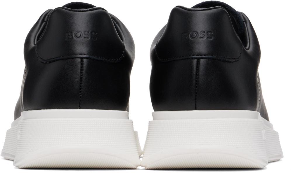 Black Leather Sneakers