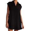 cap sleeve dress in black