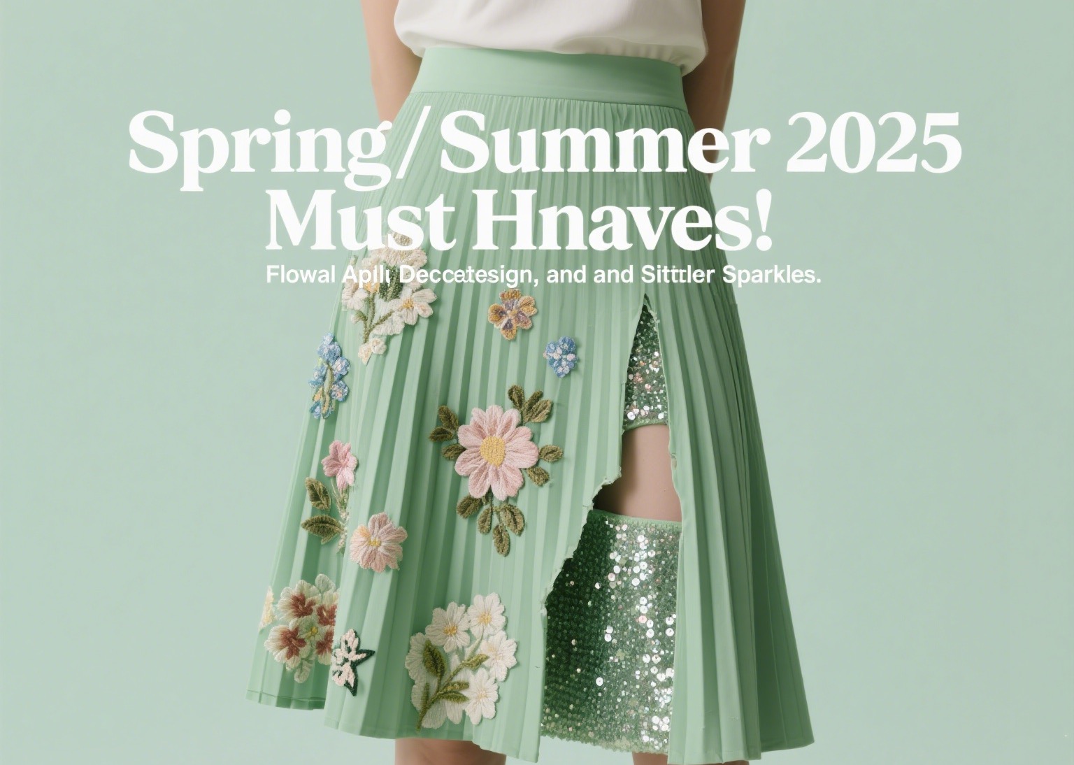 Spring/Summer 2025 Must-Haves: Floral Appliqués, Deconstructed Designs, and Sequinned Sparkle