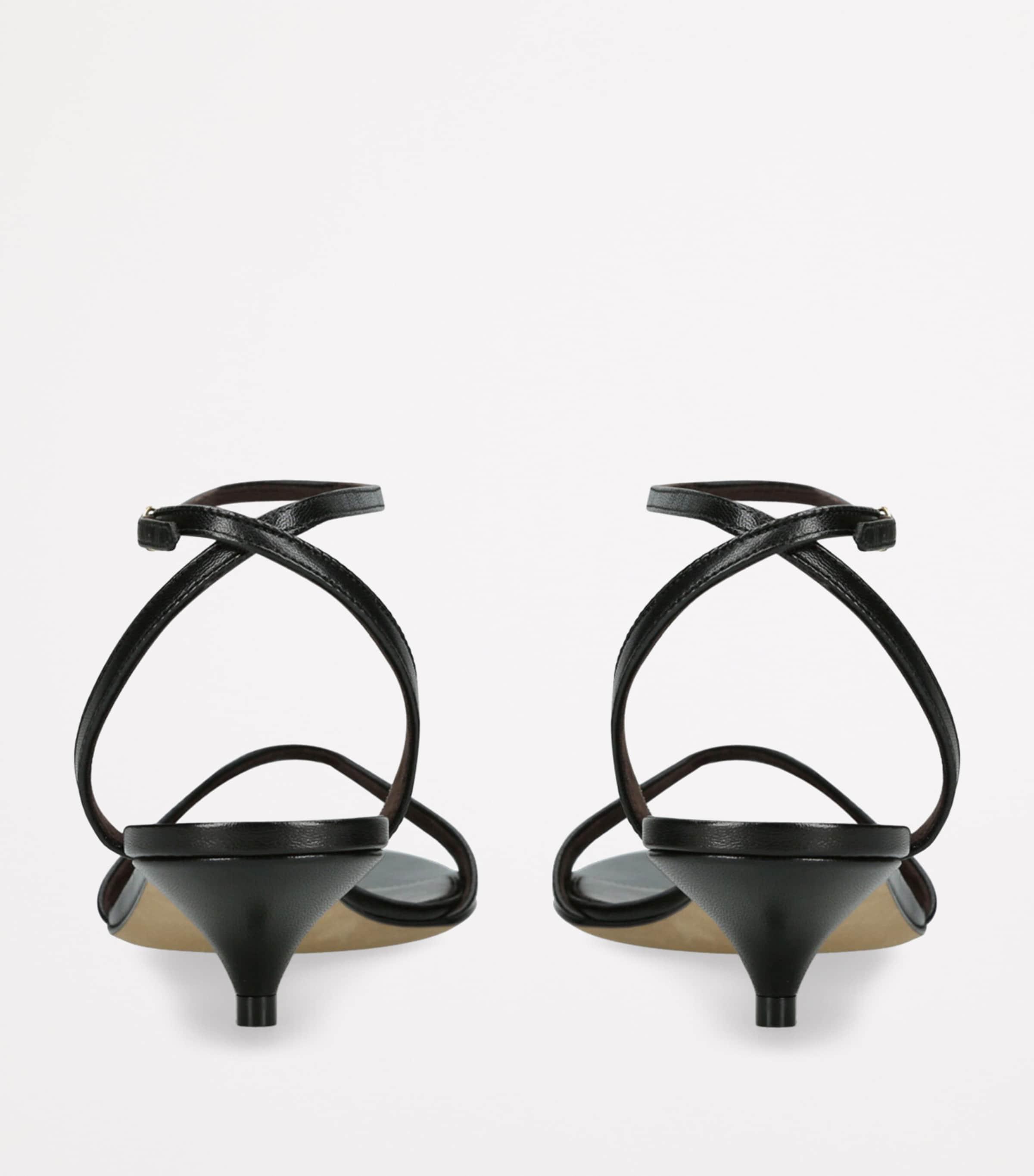 Vika Leather Heeled Sandals 35